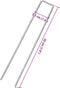 vidaXL - Grondharingen - 50 - st - U-vormig - 20x3,5 - cm - gegalvaniseerd - staal