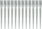 vidaXL - Grondpinnen - 12 - st - 7x7x75 - cm - gegalvaniseerd - staal - zilverkleurig