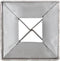 vidaXL - Grondpinnen - 12 - st - 7x7x75 - cm - gegalvaniseerd - staal - zilverkleurig