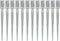 vidaXL - Grondpinnen - 12 - st - 7x7x75 - cm - gegalvaniseerd - staal - zilverkleurig