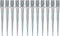 vidaXL - Grondpinnen - 12 - st - 8x8x76 - cm - gegalvaniseerd - staal - zilverkleurig