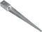 vidaXL - Grondpinnen - 12 - st - 8x8x76 - cm - gegalvaniseerd - staal - zilverkleurig