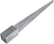 vidaXL - Grondpinnen - 12 - st - 8x8x76 - cm - gegalvaniseerd - staal - zilverkleurig