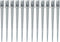 vidaXL - Grondpinnen - 12 - st - 8x8x91 - cm - gegalvaniseerd - staal - zilverkleurig
