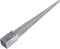 vidaXL - Grondpinnen - 12 - st - 8x8x91 - cm - gegalvaniseerd - staal - zilverkleurig