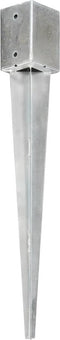 vidaXL - Grondpinnen - 12 - st - 9x9x75 - cm - gegalvaniseerd - staal - zilverkleurig