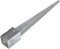 vidaXL - Grondpinnen - 12 - st - 9x9x75 - cm - gegalvaniseerd - staal - zilverkleurig