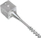 vidaXL - Grondpinnen - 2 - st - 12x12x56 - cm - gegalvaniseerd - staal - zilverkleurig