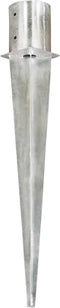 vidaXL - Grondpinnen - 2 - st - 12x91 - cm - gegalvaniseerd - staal - zilverkleurig