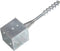 vidaXL Grondpinnen 2 st 14x14x58 cm gegalvaniseerd staal zilverkleurig VDXL_145445