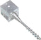 vidaXL Grondpinnen 2 st 14x14x58 cm gegalvaniseerd staal zilverkleurig VDXL_145445