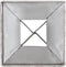 vidaXL - Grondpinnen - 2 - st - 7x7x75 - cm - gegalvaniseerd - staal - zilverkleurig