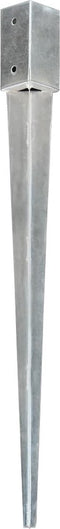 vidaXL - Grondpinnen - 2 - st - 7x7x90 - cm - gegalvaniseerd - staal - zilverkleurig