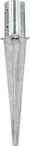vidaXL - Grondpinnen - 2 - st - 8x61 - cm - gegalvaniseerd - staal - zilverkleurig