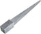 vidaXL - Grondpinnen - 2 - st - 8x8x76 - cm - gegalvaniseerd - staal - zilverkleurig