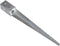 vidaXL - Grondpinnen - 2 - st - 8x8x76 - cm - gegalvaniseerd - staal - zilverkleurig