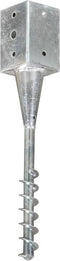 vidaXL - Grondpinnen - 2 - st - 9x9x56 - cm - gegalvaniseerd - staal - zilverkleurig