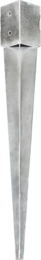 vidaXL - Grondpinnen - 6 - st - 10x10x91 - cm - gegalvaniseerd - staal - zilverkleurig