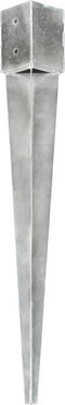 vidaXL - Grondpinnen - 6 - st - 12x12x89 - cm - gegalvaniseerd - staal - zilverkleurig