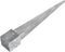 vidaXL - Grondpinnen - 6 - st - 12x12x89 - cm - gegalvaniseerd - staal - zilverkleurig