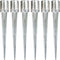 vidaXL - Grondpinnen - 6 - st - 12x91 - cm - gegalvaniseerd - staal - zilverkleurig