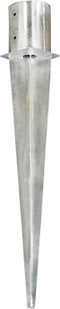 vidaXL - Grondpinnen - 6 - st - 12x91 - cm - gegalvaniseerd - staal - zilverkleurig
