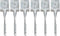 vidaXL - Grondpinnen - 6 - st - 14x14x58 - cm - gegalvaniseerd - staal - zilverkleurig