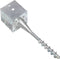 vidaXL - Grondpinnen - 6 - st - 14x14x58 - cm - gegalvaniseerd - staal - zilverkleurig