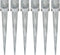vidaXL - Grondpinnen - 6 - st - 14x14x91 - cm - gegalvaniseerd - staal - zilverkleurig