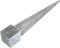 vidaXL - Grondpinnen - 6 - st - 14x14x91 - cm - gegalvaniseerd - staal - zilverkleurig