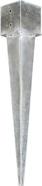 vidaXL - Grondpinnen - 6 - st - 14x14x91 - cm - gegalvaniseerd - staal - zilverkleurig