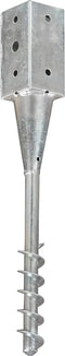 vidaXL - Grondpinnen - 6 - st - 7x7x56 - cm - gegalvaniseerd - staal - zilverkleurig