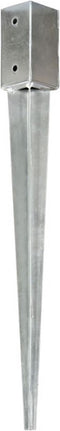 vidaXL - Grondpinnen - 6 - st - 7x7x75 - cm - gegalvaniseerd - staal - zilverkleurig