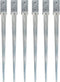 vidaXL - Grondpinnen - 6 - st - 7x7x90 - cm - gegalvaniseerd - staal - zilverkleurig