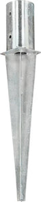 vidaXL - Grondpinnen - 6 - st - 8x61 - cm - gegalvaniseerd - staal - zilverkleurig