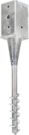 vidaXL - Grondpinnen - 6 - st - 8x8x57 - cm - gegalvaniseerd - staal - zilverkleurig