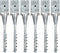 vidaXL - Grondpinnen - 6 - st - 9x9x56 - cm - gegalvaniseerd - staal - zilverkleurig