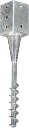 vidaXL - Grondpinnen - 6 - st - 9x9x56 - cm - gegalvaniseerd - staal - zilverkleurig
