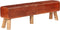 vidaXL - Gymbok - 160 - cm - echt - leer - bruin