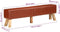 vidaXL - Gymbok - 160 - cm - echt - leer - bruin