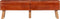 vidaXL - Gymbok - 160 - cm - echt - leer - bruin