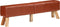 vidaXL - Gymbok - 160 - cm - echt - leer - bruin