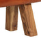 vidaXL - Gymbok - 160 - cm - echt - leer - bruin