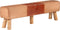 vidaXL - Gymbok - 160 - cm - echt - leer - en - canvas - bruin