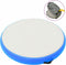 vidaXL - Gymnastiekmat - met - pomp - opblaasbaar - 100x100x10 - cm - PVC - blauw
