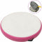 vidaXL - Gymnastiekmat - met - pomp - opblaasbaar - 100x100x10 - cm - PVC - roze