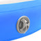 vidaXL - Gymnastiekmat - met - pomp - opblaasbaar - 100x100x10 - cm - PVC - blauw