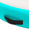 vidaXL - Gymnastiekmat - met - pomp - opblaasbaar - 100x100x15 - cm - PVC - groen