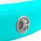 vidaXL - Gymnastiekmat - met - pomp - opblaasbaar - 100x100x20 - cm - PVC - groen
