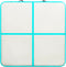 vidaXL - Gymnastiekmat - met - pomp - opblaasbaar - 200x200x10 - cm - PVC - groen